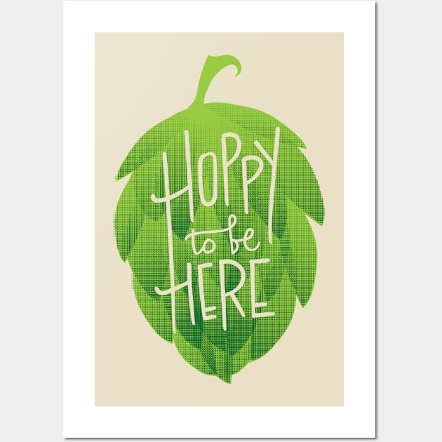 Hoppy To Be Here Wall Art by bpannell